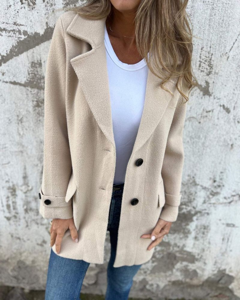 ROSALIE Women’s Wool Coat – Minimalist Design, Warmth, and Timeless Elegance