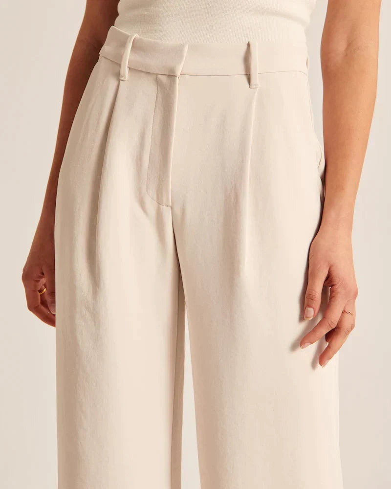 Effortless Tailored Wide-Leg Pants for All-Day Comfort & Style