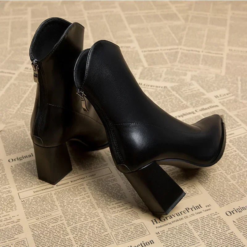 Chelsea™ | Comfortable Leather Heels – Timeless Elegance Meets All-Day Comfort