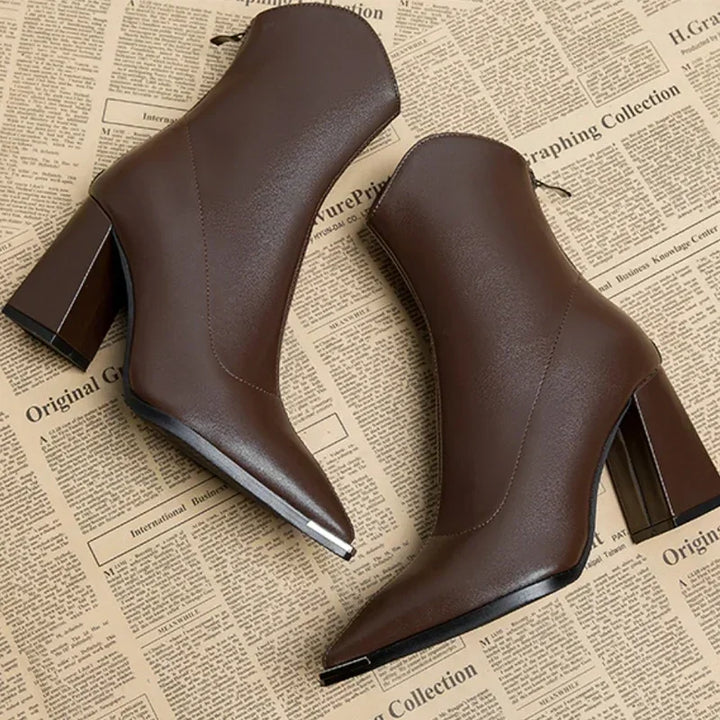 Chelsea™ | Comfortable Leather Heels – Timeless Elegance Meets All-Day Comfort