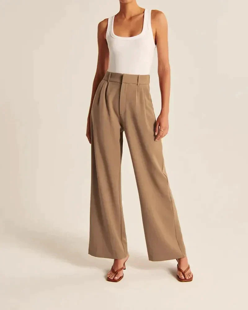 Effortless Tailored Wide-Leg Pants for All-Day Comfort & Style