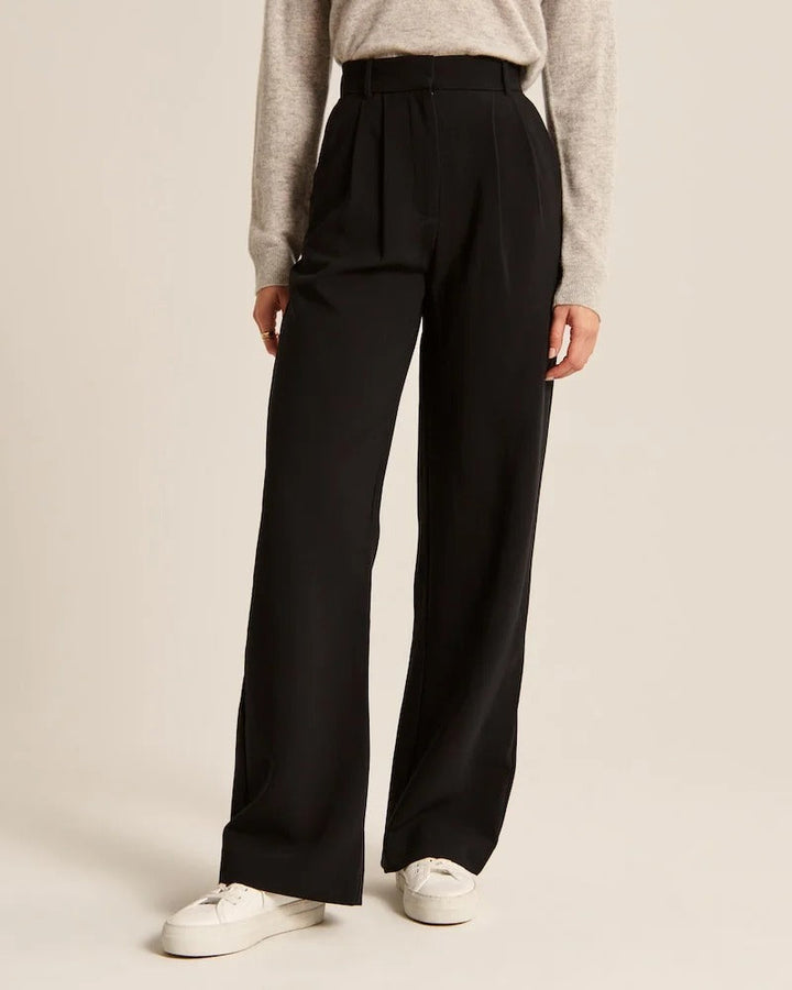 Effortless Tailored Wide-Leg Pants for All-Day Comfort & Style